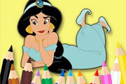 Coloring Book: Princess-jasmine